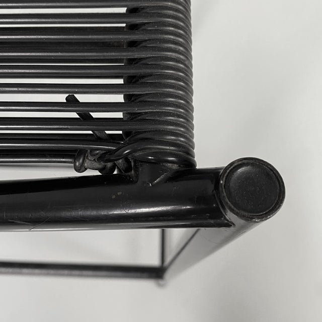 Black Italian Modern Spaghetti Stool in Metal and Plastic by Giandomenico Belotti for Alias, ​​1979, Set of 4 For Sale - Image 8 of 18