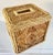 Tan Vintage Basket Weave Bamboo Rattan Tissue Box Cover For Sale - Image 8 of 12