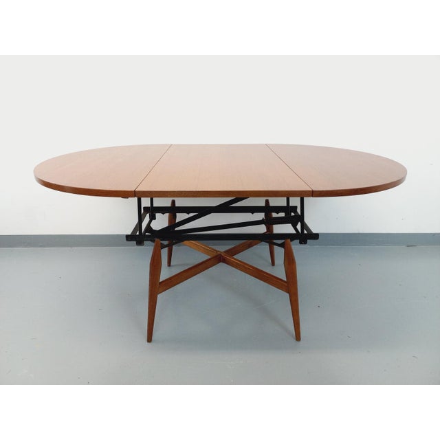 Large Vintage Scandinavian Round Coffee Table by Arne Vodder, 1960s For Sale - Image 16 of 18