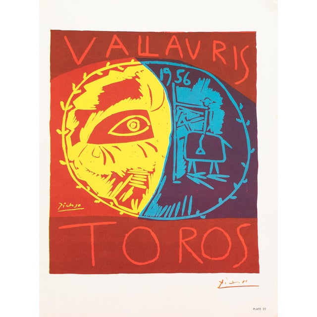 1957 After Pablo Picasso, Poster "Vallauris Bulls 1956" For Sale In Dallas - Image 6 of 6