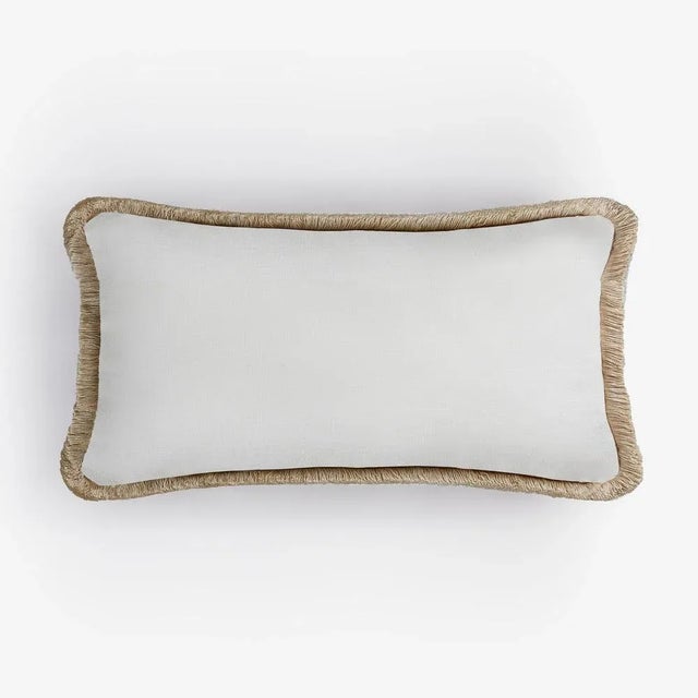 Lo decor | happy linen pillow the perfect accent piece for an easy style update, this cushion makes a chic accent for any...