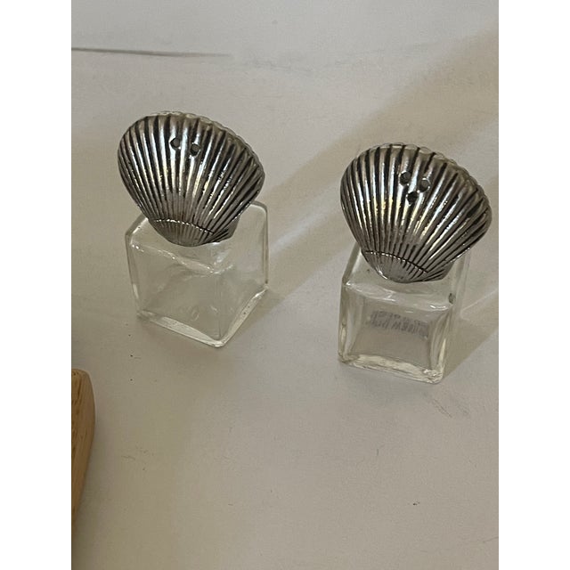 Coastal 1970s Modern Coastal Serving 4 PCS Set For Sale - Image 3 of 4