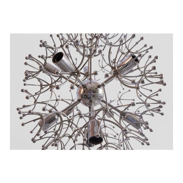 Gaetano Sciolari Italian Sputnik Chandelier by Gaetano Sciolari, 1970s For Sale - Image 4 of 7