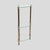 Vintage Italian Three-Tier Glass and Brass Side Table, 1960s For Sale - Image 8 of 9