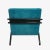 1960s Mid-Century Modern Butterfly Lounge Chair in Peacock Blue Velvet For Sale - Image 5 of 8