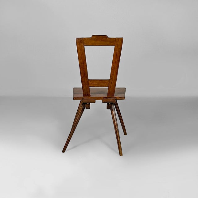 1930s Italian 19th Century Style Chair in Wood, 1930s For Sale - Image 5 of 16