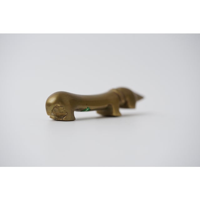 1960s Vintage Brass Bottle Opener in the shape of a Dachshund by Walter Bosse for Herta Baller, 1950s For Sale - Image 5 of 11