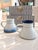 A pair of vintage Japanese ceramics made for slow mornings by the water. This beautifully coordinated set of vintage...