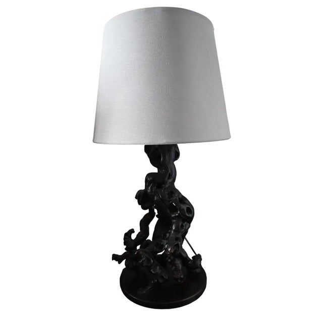 Vintage Brutalist Table Lamp For Sale - Image 6 of 6