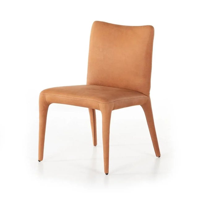 Four Hands Monza Dining Chair, Heritage Camel Leather For Sale - Image 13 of 13