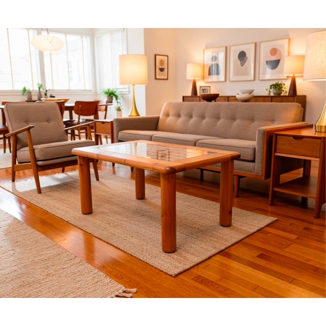 Openwork Coffee Table in Pine and Glass, France, 1980 For Sale - Image 4 of 10