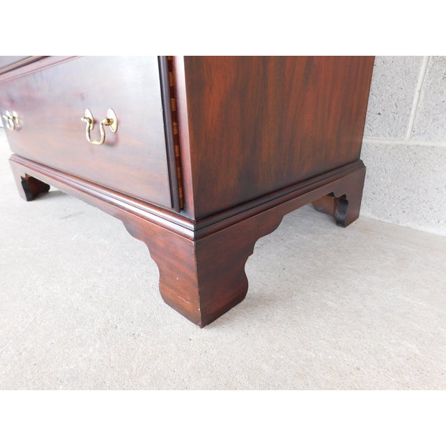 Henkel Harris Mahogany Georgian Style Chest on Chest For Sale - Image 12 of 14