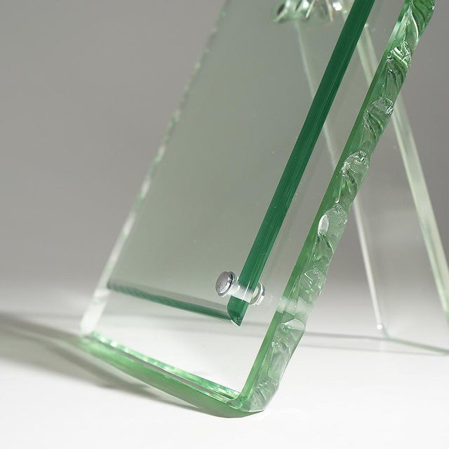 Hammered Glass Tabletop Photo Frame, 1960s For Sale - Image 11 of 15