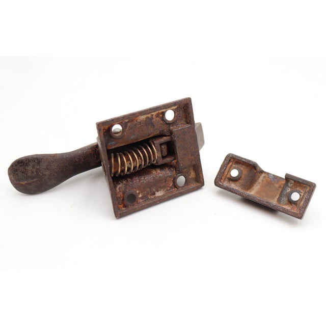 Antique Cast Iron Transom Window Latch For Sale - Image 4 of 4