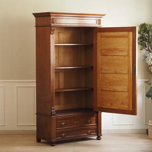 Antique Walnut Mirrored Cabinet, 1880 For Sale - Image 9 of 18