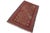 Shabby Chic Tribal Soumak Rust/Green Wool Rug - 4'11'' X 8'3'' For Sale - Image 3 of 10