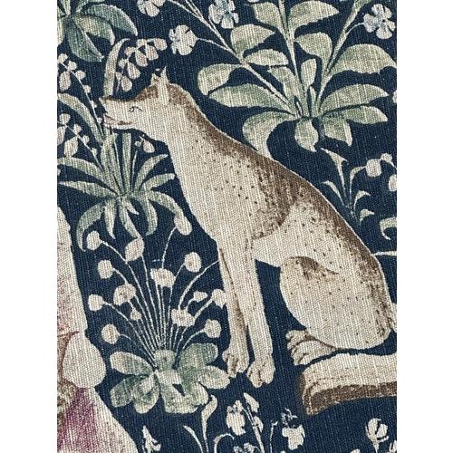 Vintage French Medieval Style Screen Printed Tapestry, 1960s For Sale - Image 17 of 18