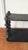 Late 20th Century Vintage Wooden Black Tiered Shelf, Turned Spindle Display Stand, Rustic 2 Tier Wall Shelf, Folk Art Wood Rack, Cottage Decor For Sale - Image 5 of 17