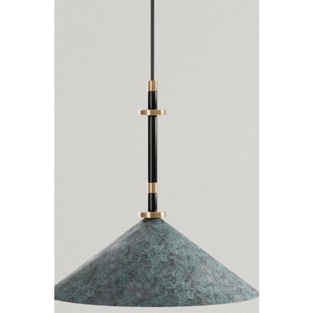 Contemporary Louisa I Pendant Lamp in Brass and Aluminium by Marine Breynaert For Sale - Image 3 of 7