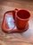 1970s 4 Mug and 4Plate Ingrid Ltd. Chicago Orange/Terracotta Melamine Set - 8 pcs For Sale - Image 10 of 10