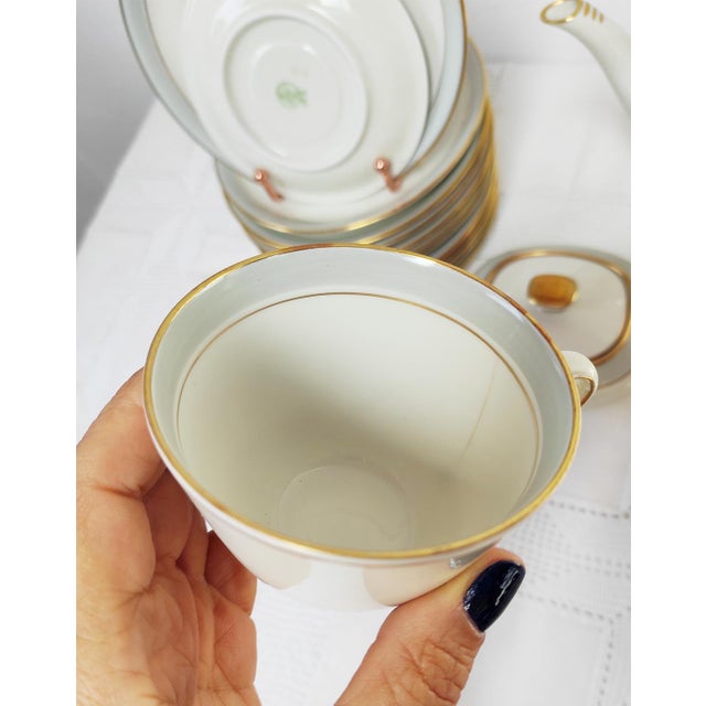 German Porcelain Coffee Service for 12 from Frisia, 1950s, Set of 39 For Sale - Image 15 of 16