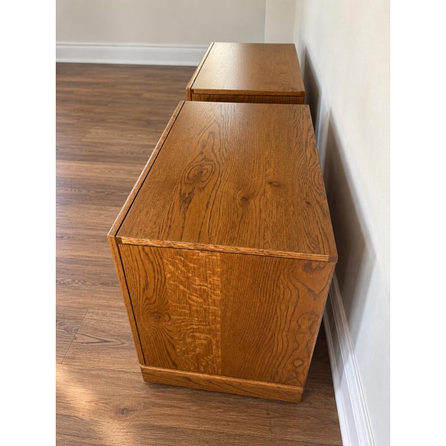 Vintage Thomasville Campaign Nightstand Pair For Sale - Image 10 of 13