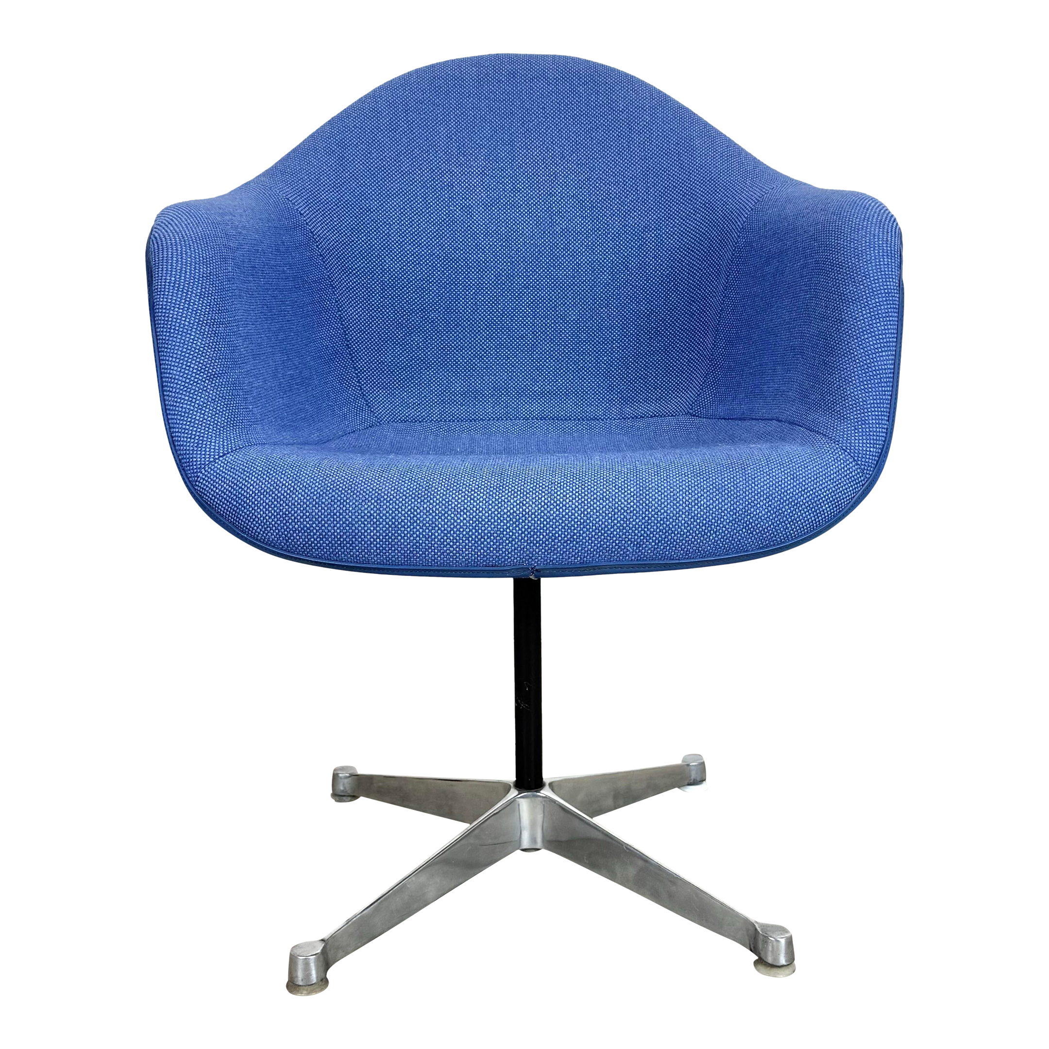 1960's Mid Century Modern Eames Herman Miller Upholstered Swivel