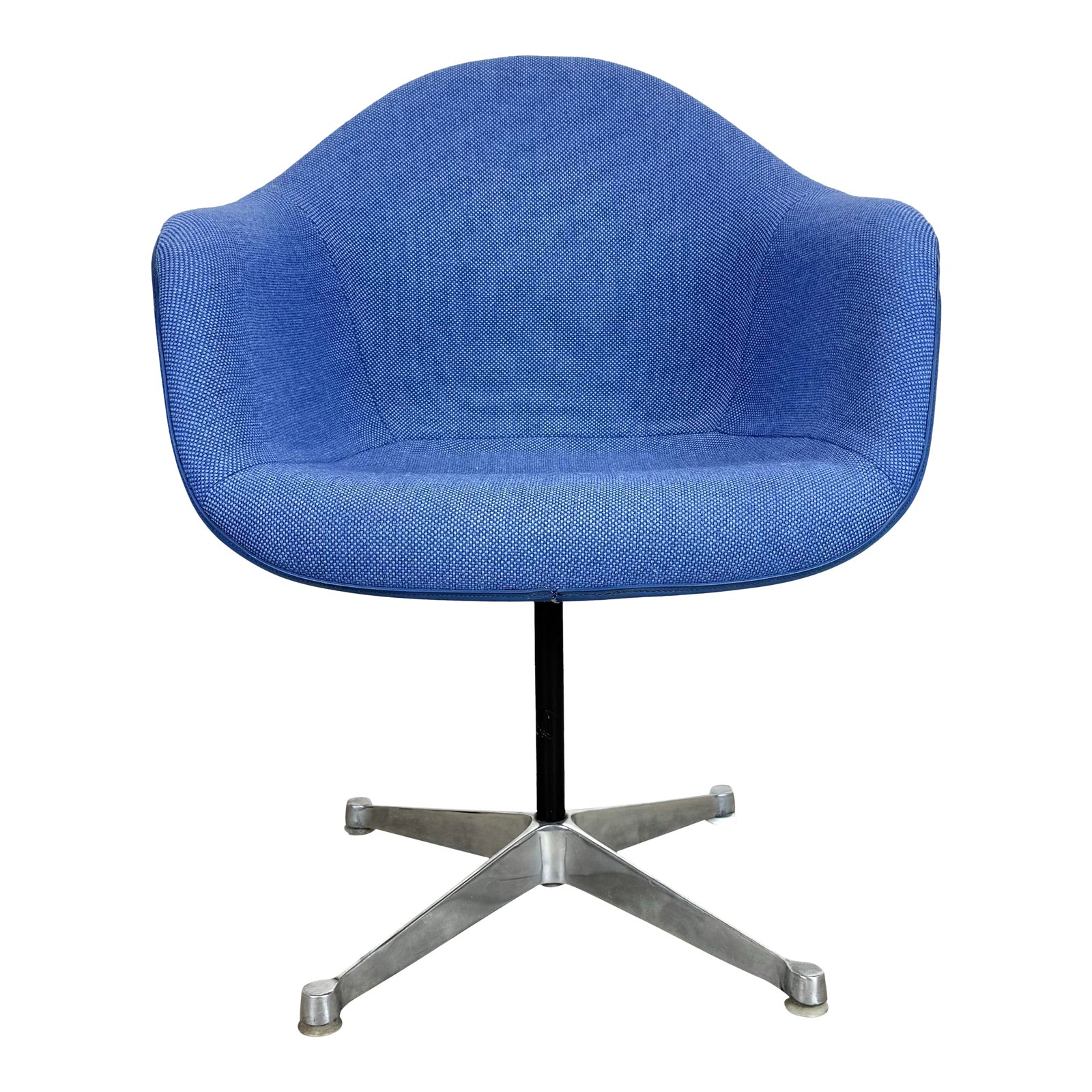 1960's Mid Century Modern Eames Herman Miller Upholstered Swivel