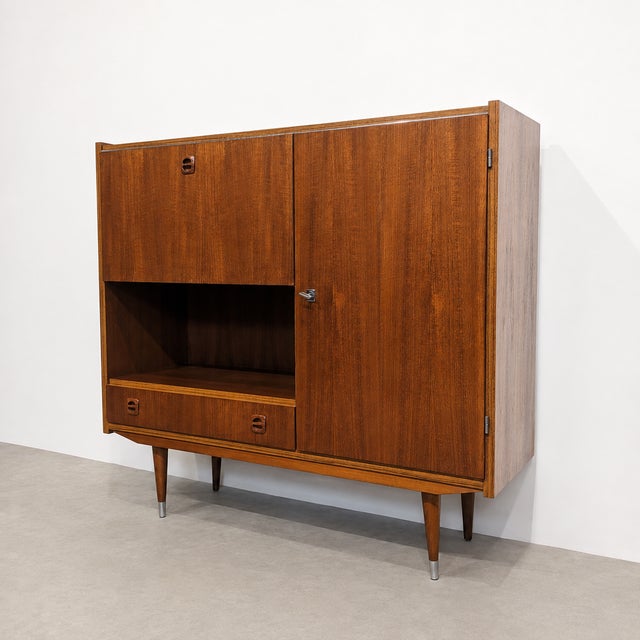 Mid-Century Highboard with Bar and Writing Compartment, 1960s For Sale - Image 4 of 12