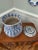 Antique Spongeware Very Large Blue & White Covered Vessel/Crock and Bowl For Sale - Image 4 of 10