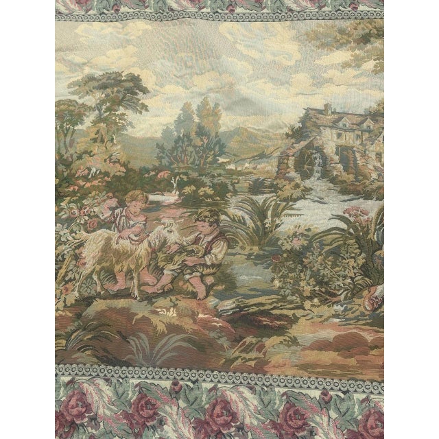 French Aubusson Jacquard Tapestry, 1960s For Sale - Image 16 of 18