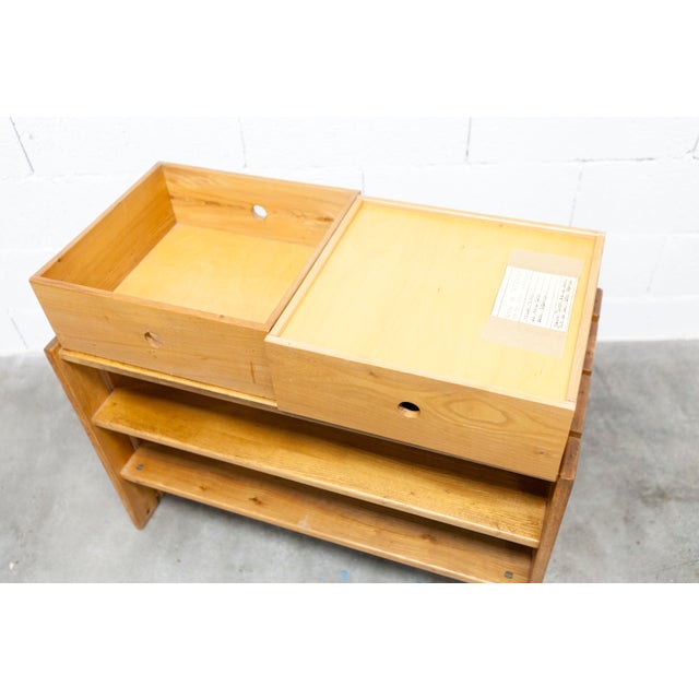Low Elm Cabinet with Drawer from Maison Regain, 1960s For Sale - Image 10 of 18
