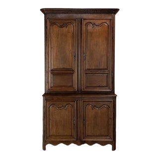 Early 19th Century Country French Buffet a Deux Corps For Sale