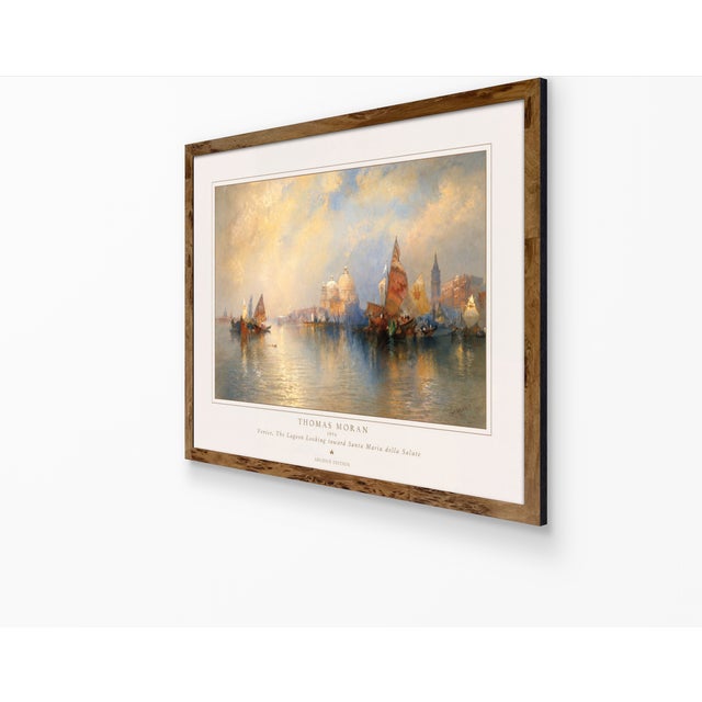 Thomas Moran 1894 Venice Fine Art Mounted Gallery Board Print - The Lagoon For Sale In San Antonio - Image 6 of 16