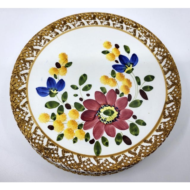 Vintage Earthenware Plates and Dishes, Set of 12 For Sale - Image 4 of 14