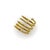 Modern 1990s Gurhan 22k Gold Diamond Spiral Coil Ring From Rain Collection, Size 7 For Sale - Image 3 of 10