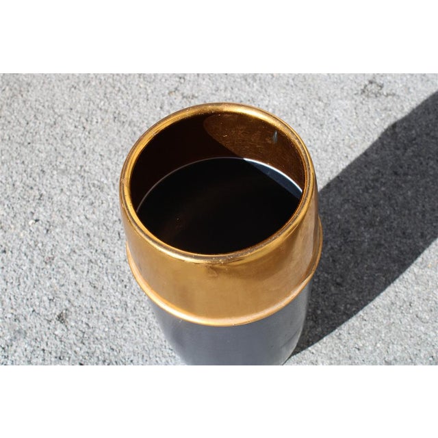 Vintage Italian Aluminum Umbrella Stand, 1950s For Sale - Image 4 of 9