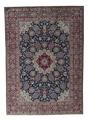 Hand-Knotted Mashhad Oriental Rug