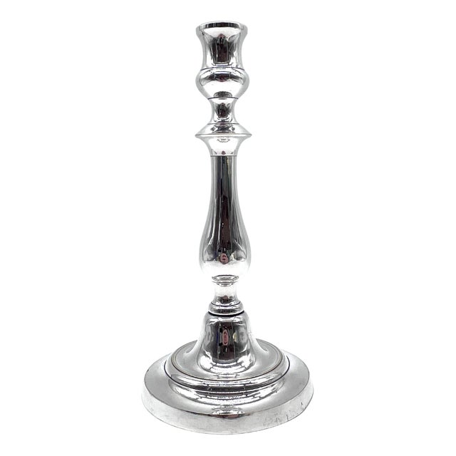 Antique Silver Candlestick by Felix Cheron for Christofle, 1890 For Sale