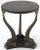 Traditional Bronze Triple Dolphins Base Granite Top Round Side End Table Pedestal For Sale - Image 3 of 12