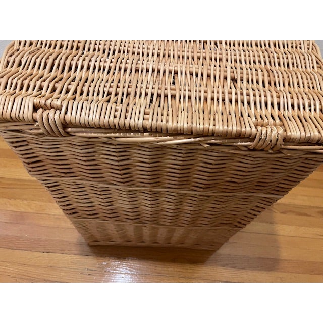 Rattan Hamper, Vintage For Sale - Image 11 of 13