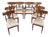 Antique Biedermeier Chairs and Armchairs, 1920s, Set of 8 For Sale