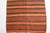 1960s Mid 20th Century Tribal Striped Rug - Bohemian Home Decor Flatweave For Sale - Image 5 of 10