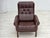 Danish Armchair in Brown Furniture Leather, 1970s For Sale - Image 9 of 18