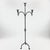 Metal Hand Forged Iron Floor Candelabra 49″ (124cm) Antique Copper Patina 3-Arm Wide Base Stable Candle Holder Rustic Decor For Sale - Image 7 of 8