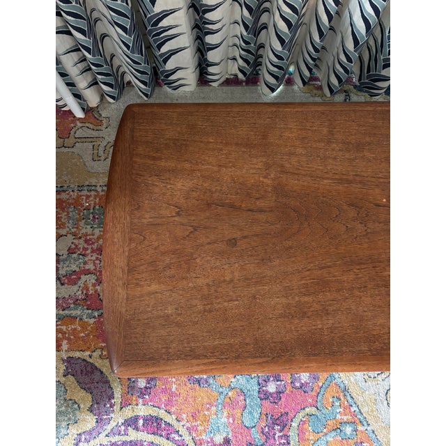 Wood Mid Century Teak Coffee Table For Sale - Image 7 of 7