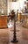 Early 20th Century Early 20th Century French Louis XIII Walnut Barley Twist Floor Lamp With Table For Sale - Image 5 of 9