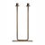 Italian Two-Arm Gemini Candleholder in Bronzed Brass For Sale - Image 6 of 6