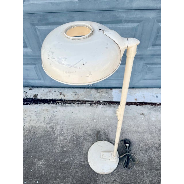 Mid Century Modern Industrial Swivel Floor Lamp. An extremely sturdy, medical grade, industrial lamp. Such a perfect lamp...
