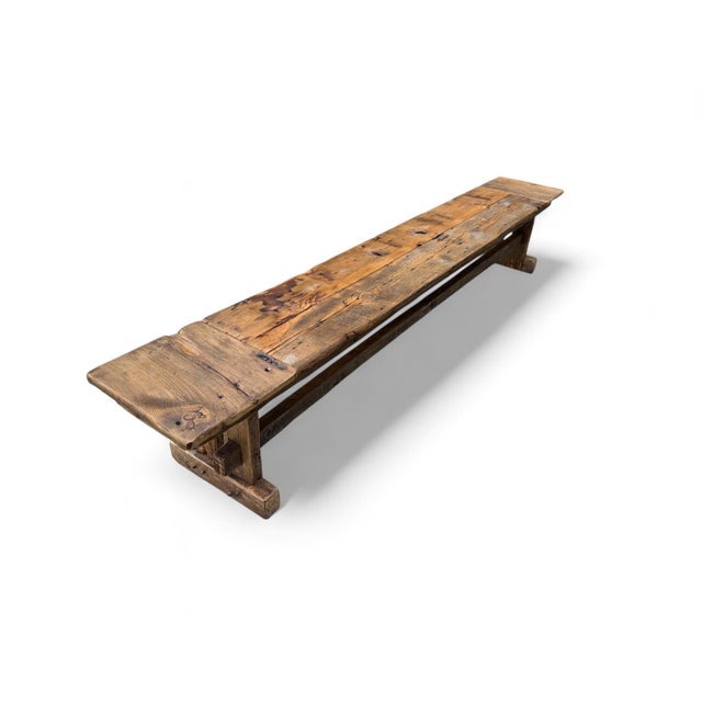 84" Breadboard Trestle Bench For Sale In Columbia, SC - Image 6 of 10